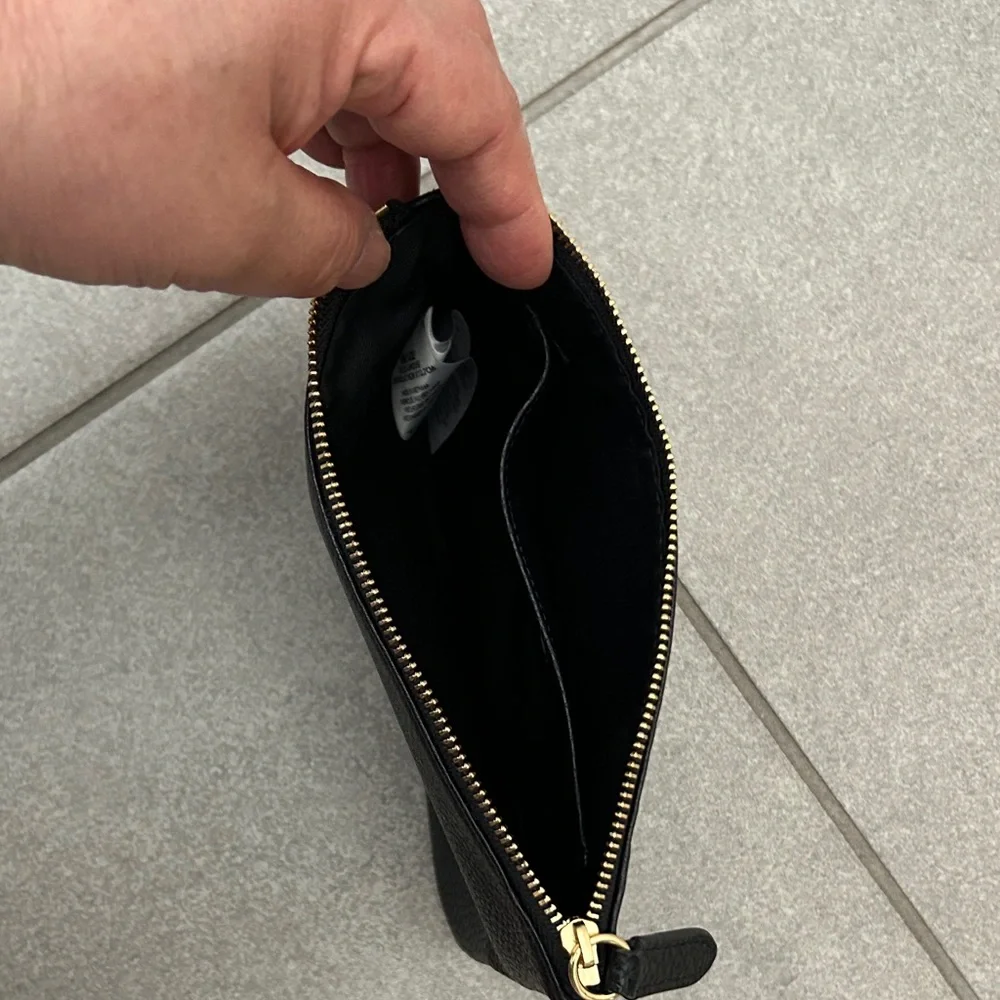 Ralph Lauren Black Leather Clutch - Picture 4 of 4